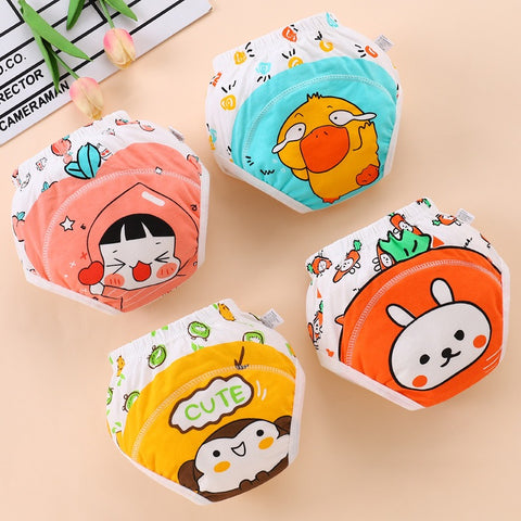 Pure Cotton Happy Print Reusable Learning Pants