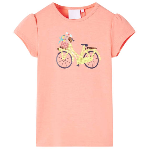 Cotton Bicycle Print T-Shirt