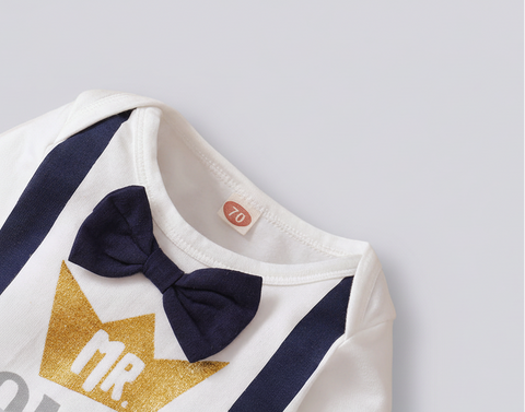 طقم "السيد الرائع" من القطن مكون من رومبير وبنطال