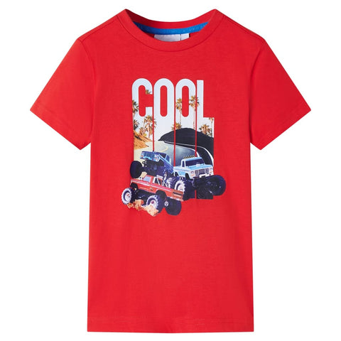 Cotton Car Print T-Shirt
