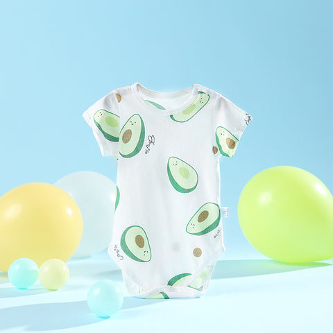 Soft Cotton Bodysuit Fun Pattern