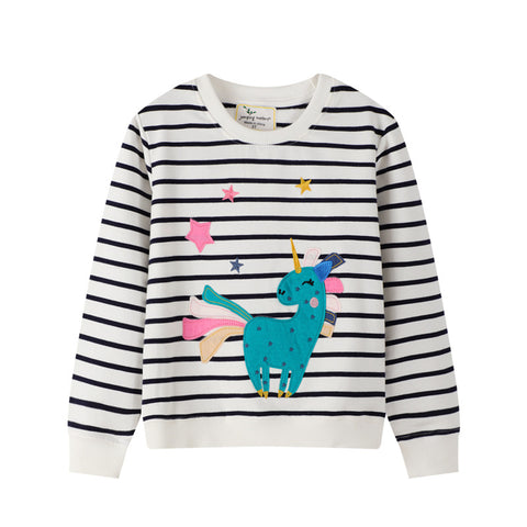 Unicorn Applique Cotton Sweater