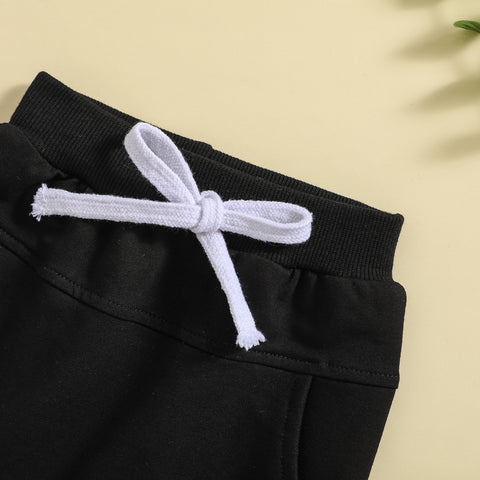 Letter Print Sweatshirt and Jogger Set