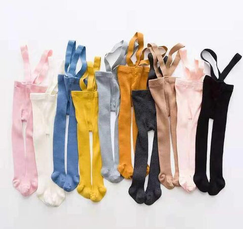 Cotton Suspender Leggings with Stretch Fit