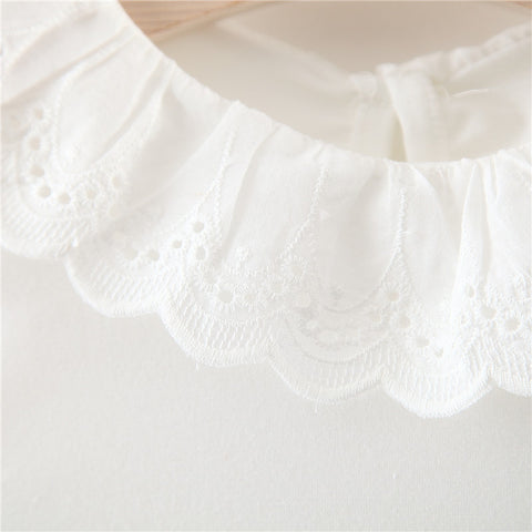 Cotton Corduroy Overall Dress and Tee Set