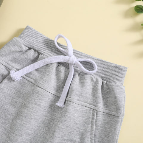 Letter Print Sweatshirt and Jogger Set