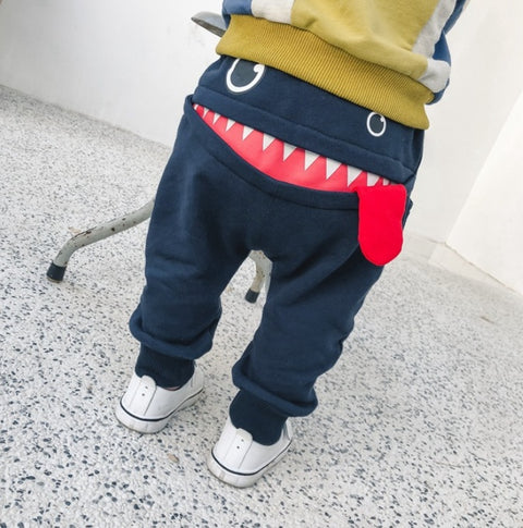 Adorable Funny Face Design Jogger Pants