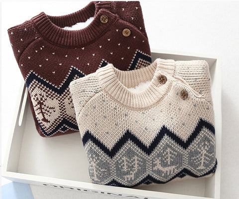 Warm & Cozy Fleece Lining Knitted Sweater