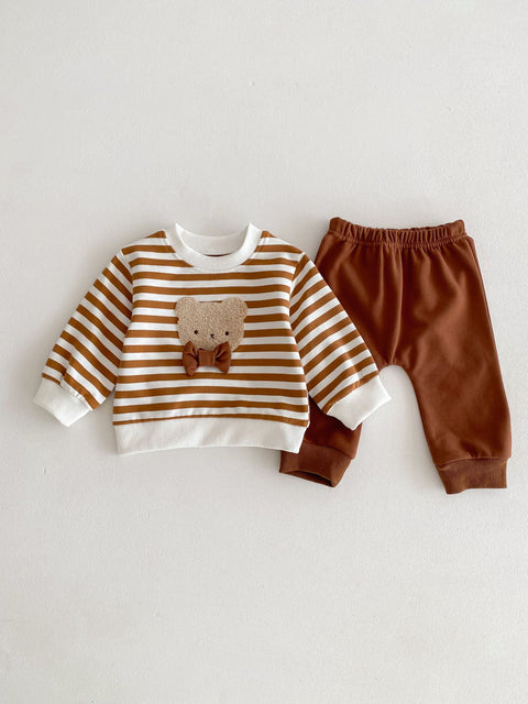 Teddy Bear Sweatshirt and Pants Set