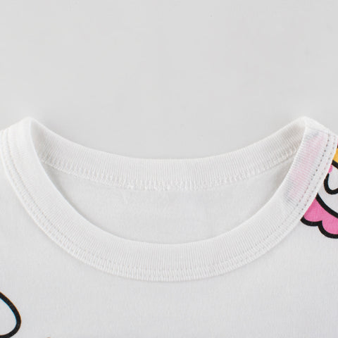 Camiseta de algodón suave con diseño de animales del zoológico