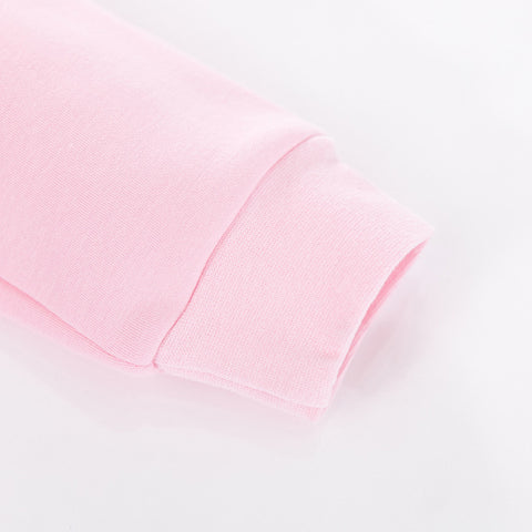 Pink Jungle Elephant Cotton Sweatshirt