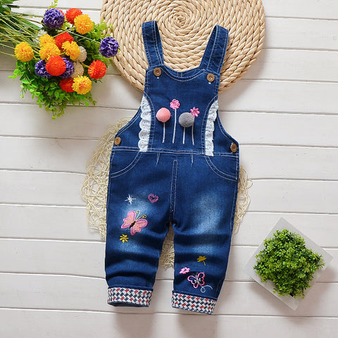 Trendy Adjustable Straps Denim Overalls