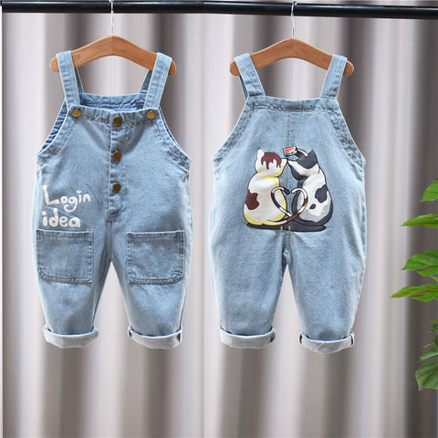 Trendy Adjustable Straps Denim Overalls