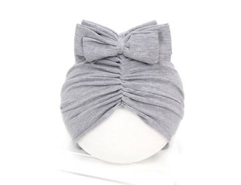 Soft knitted bow headband
