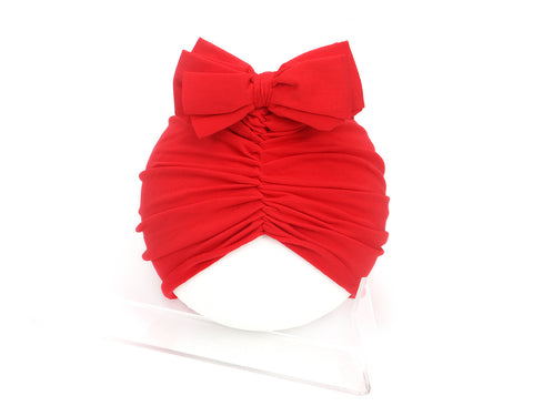 Soft knitted bow headband