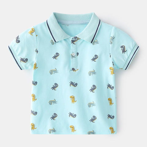 Soft Cotton T-Shirt Dinosaur Print