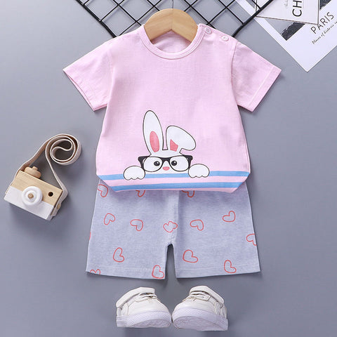 T-Shirt and Shorts Friendly Character Set