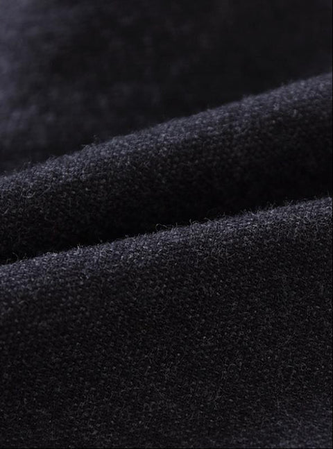 Close-up of dark gray fabric texture