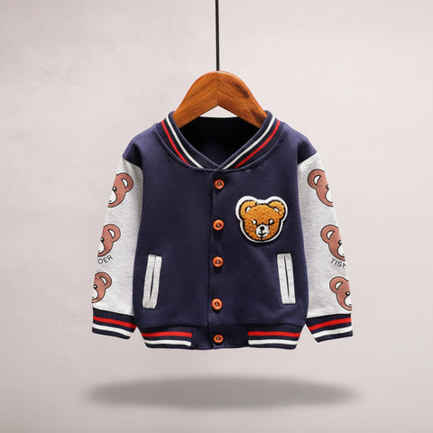 Cheery Cotton Varsity Jacket