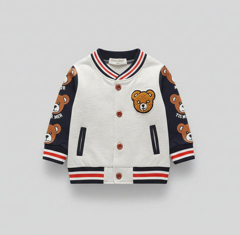 Cheery Cotton Varsity Jacket