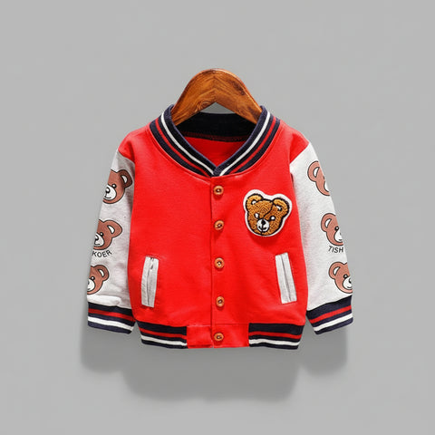 Cheery Cotton Varsity Jacket