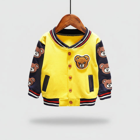 Cheery Cotton Varsity Jacket
