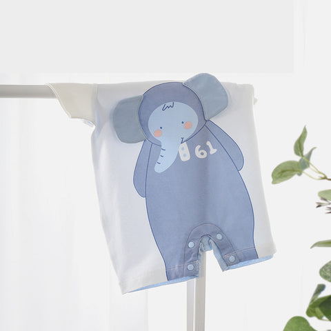 Soft Cotton Romper Elephant Design