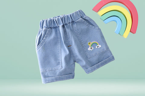 Shirt and Shorts Rainbow Print Set