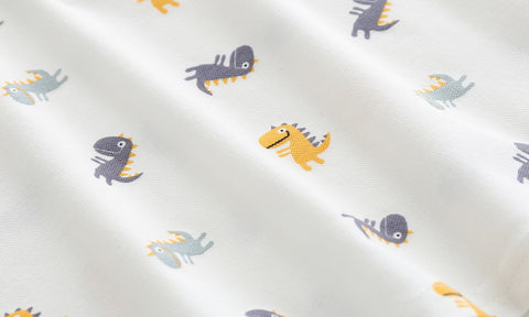 Soft Cotton T-Shirt Dinosaur Print