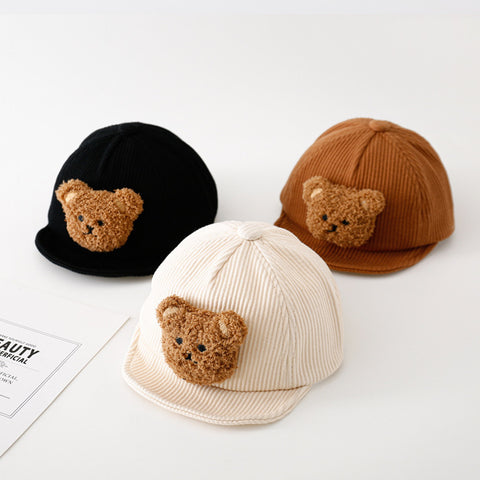 Teddy Patch Corduroy Cap