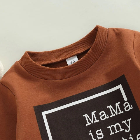 Pullover- und Hosen-Set „Mama Is My Bestie“