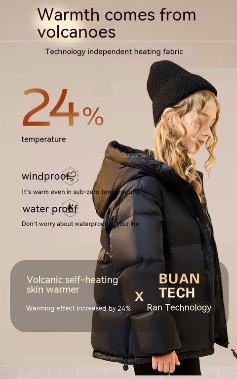 Cozy Quilted Puffer Jacket Self-Heating Design