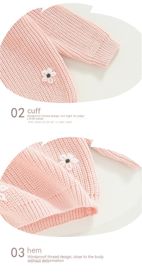 Delicate Soft Cotton Knit Sweater