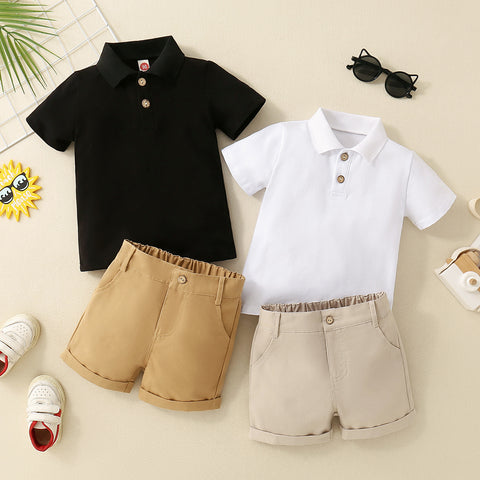 Classic Polo and Chino Shorts Set