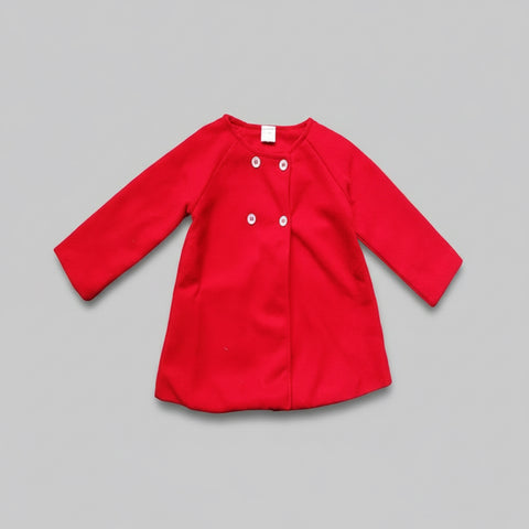 Charming Double-Breasted Wool Coat