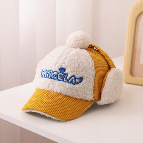 Warm Corduroy and Sherpa Fleece Hat