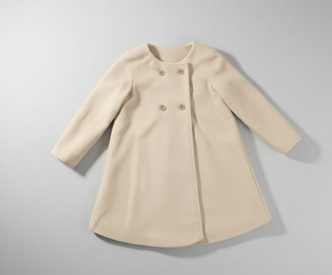 Charming Double-Breasted Wool Coat