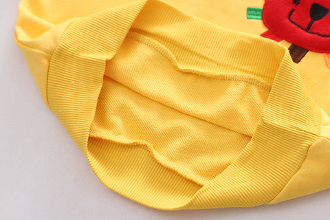 Playful Embroidery Sweatshirt and Jeans Set