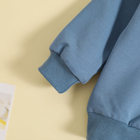 Letter Print Sweatshirt and Jogger Set