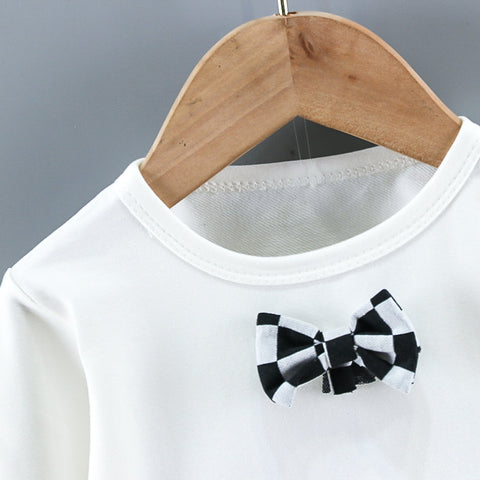 Stylish Blazer, Pants & T-shirt with Bow Tie Suit