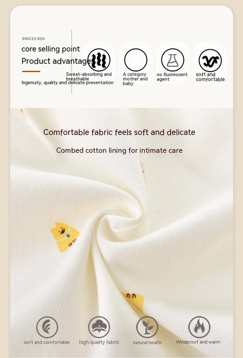 Side Snaps Soft Cotton Kimono Romper