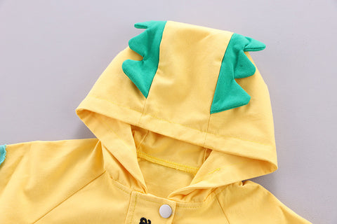 Set aus Jacke, T-Shirt und Jeans mit Dinosaurier-Print