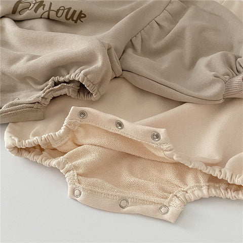 Tuta in cotone con maniche a sbuffo Bonjour