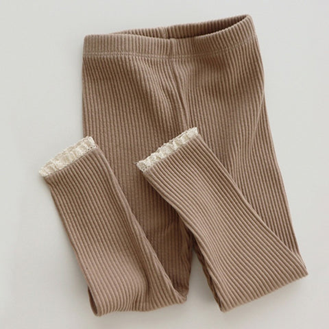 Soft Cotton Ribbed Leggings