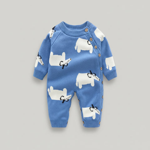 Festive Cotton Knit Romper Collection