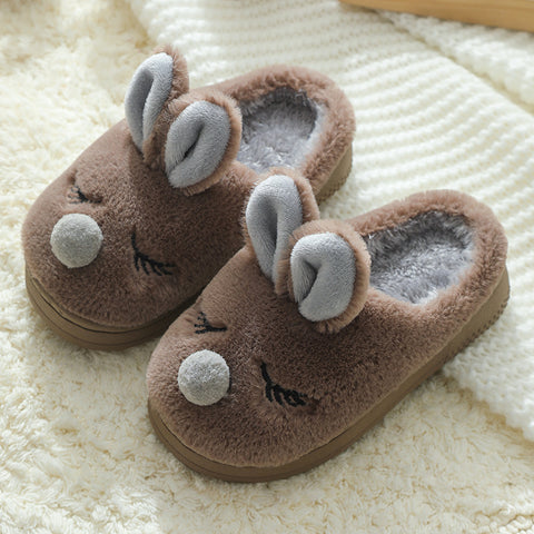 Soft Plush Animal Indoor Slippers
