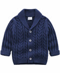 Classic Shawl Collar Cotton Knit Cardigan
