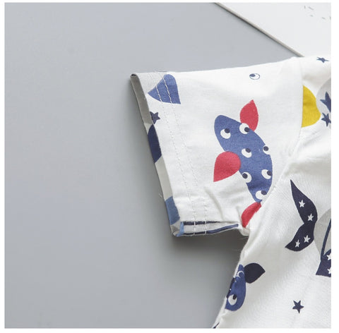 Playful Shirt and Shorts Set