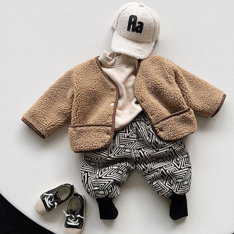 Teddy Faux Fur Snap-Front Jacket