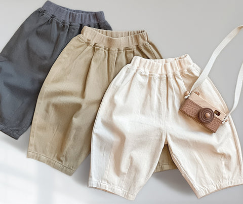 Relaxed Cotton Pull-On Pants